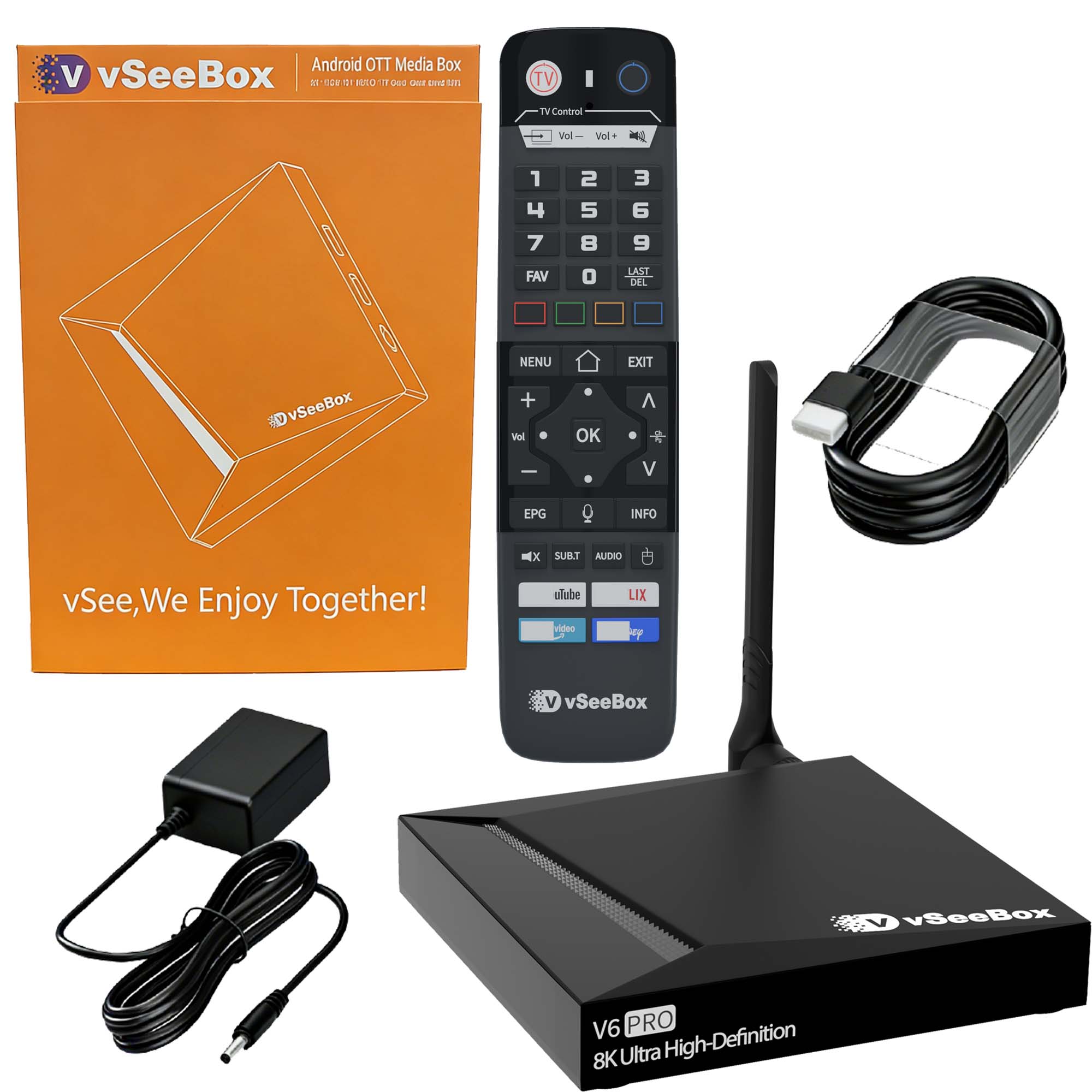 VSeeBox V6 Pro 2026 Newest, 4G - Khadas Vim4 8Gb 评论和价格